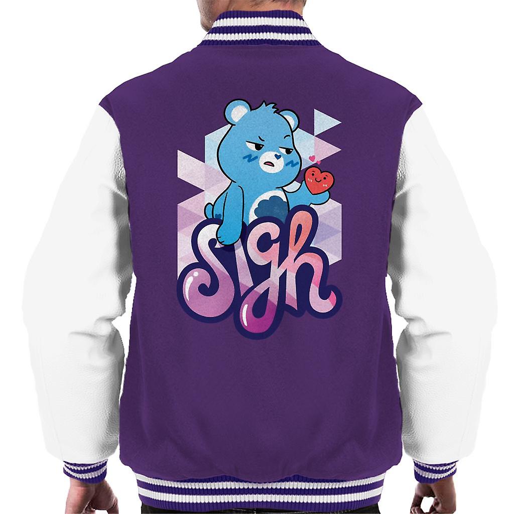 Care Bears Kinyit A Magic Grumpy Bear Sóhaj Férfi Varsity Jacket