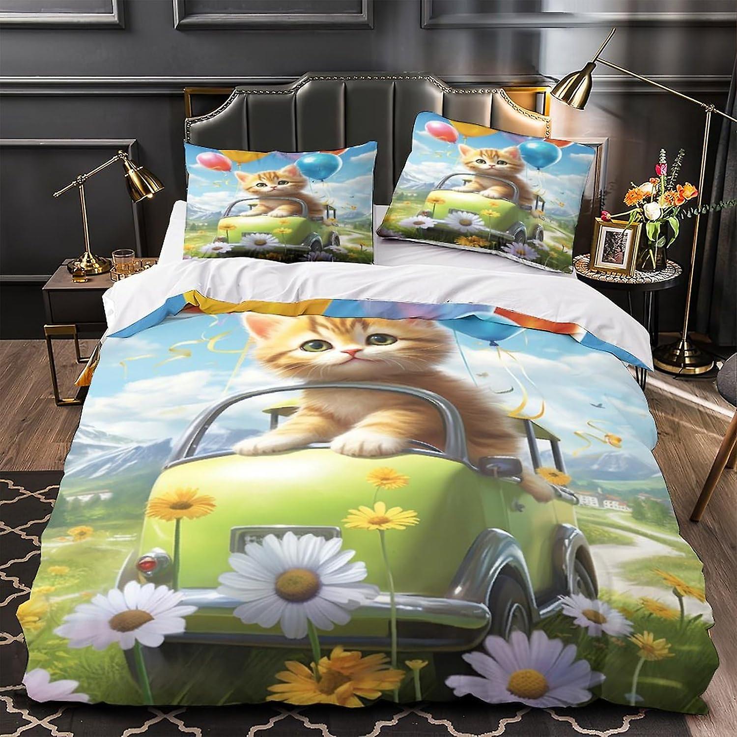 Garden Kittens Duvet Cover Set NCU0NNT442