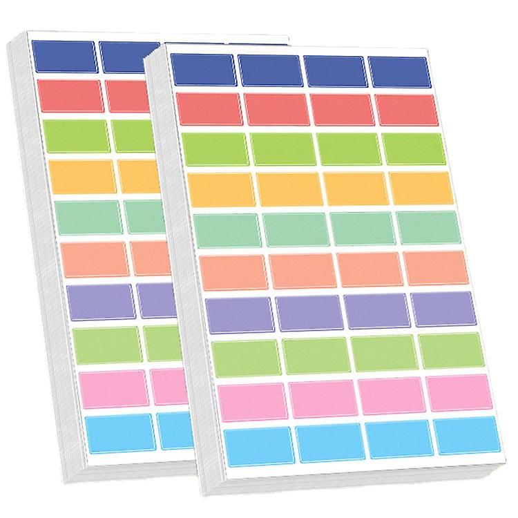 2Xrepeatedly Paste Synthetic Paper Handwritten Printing Color Rectangular Stickers Xmas Christmas