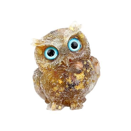 Modern Owl Figurine Fine Workmanship Waterproof Decorative