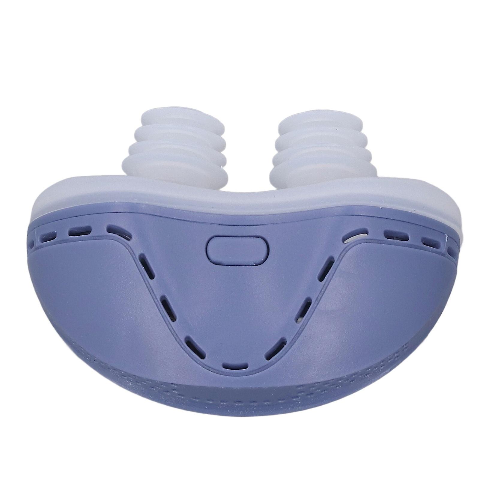Electric Prevent Snoring Device Easy Breathing Improve Sleep Quality Ergonomic Snoring Solution Device Blue 