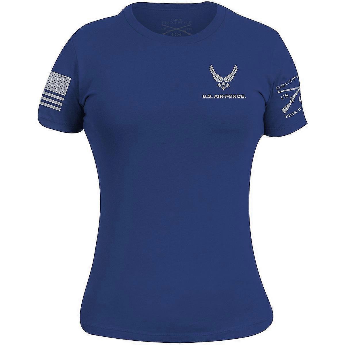 Grunt Style Women's USAF - Basic Logo T-Shirt - Royal Blue