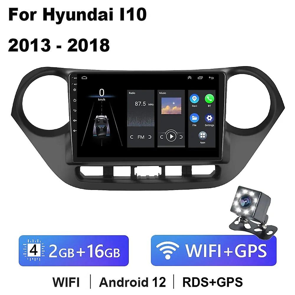 Carplay DSP Android 10 Autoradio für Hyundai i10 2013 - 2018 Multimedia-Player 2 Din DVD GPS-Navigation Carplay Head-Unit 2din