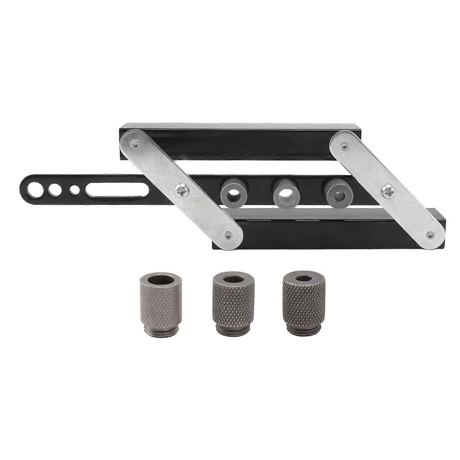 Hole Punch Locator Self Centering Doweling Jig Adjustable Drilling Guide Template Diy Woodworking Tool Kit