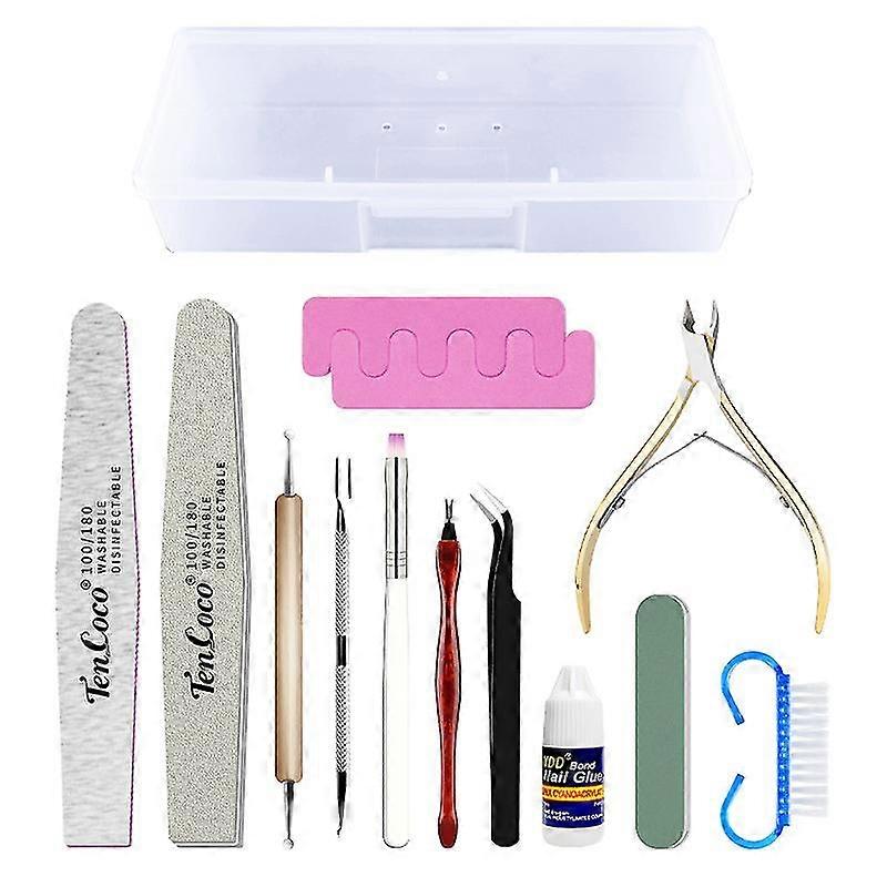 13pcs Maniküre Pediküre Set Nagelknipser Callus Entferner Kit Tragbare Hand Fuß Nagelpflege Werkzeuge