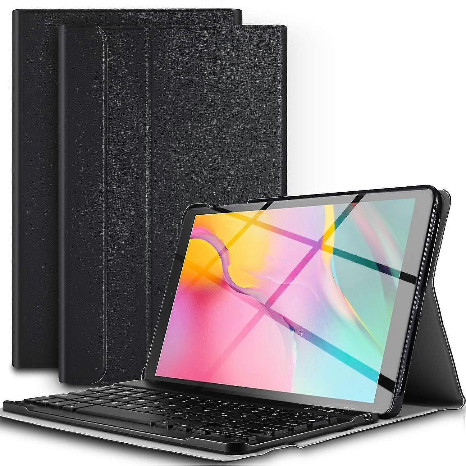 wireless bluetooth keyboard compatible with samsung galaxy tab a 10.1 sm-t510 sm-t515 with blacklight