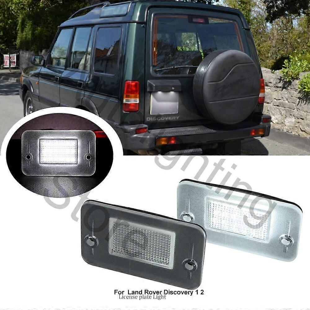 2pcs For Land Rover Discovery 1 2 1994-1999 2000-2004 TD5 LED License Number Plate Light Car Canbus Rear Tag Lamp White Light