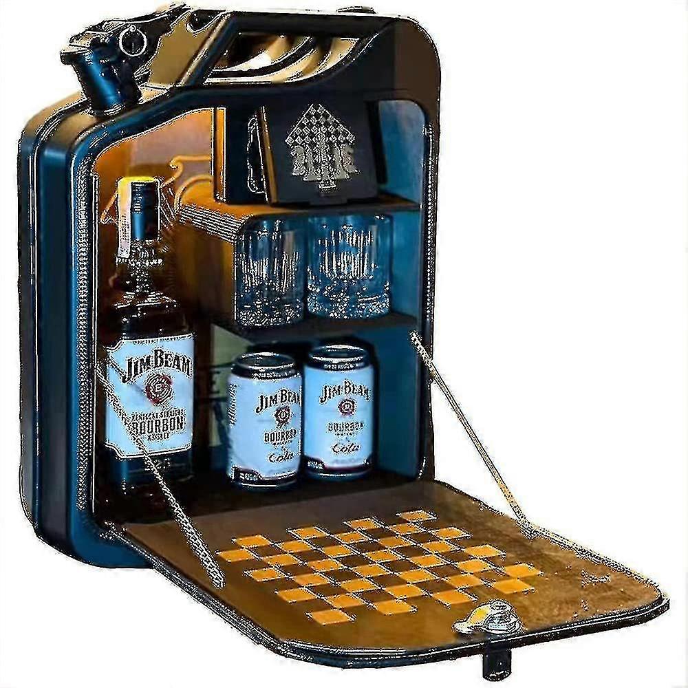 Mobile Bar Kanister Schrank Minibar Whisky Wein Dose Organizer Minibar Geschenk