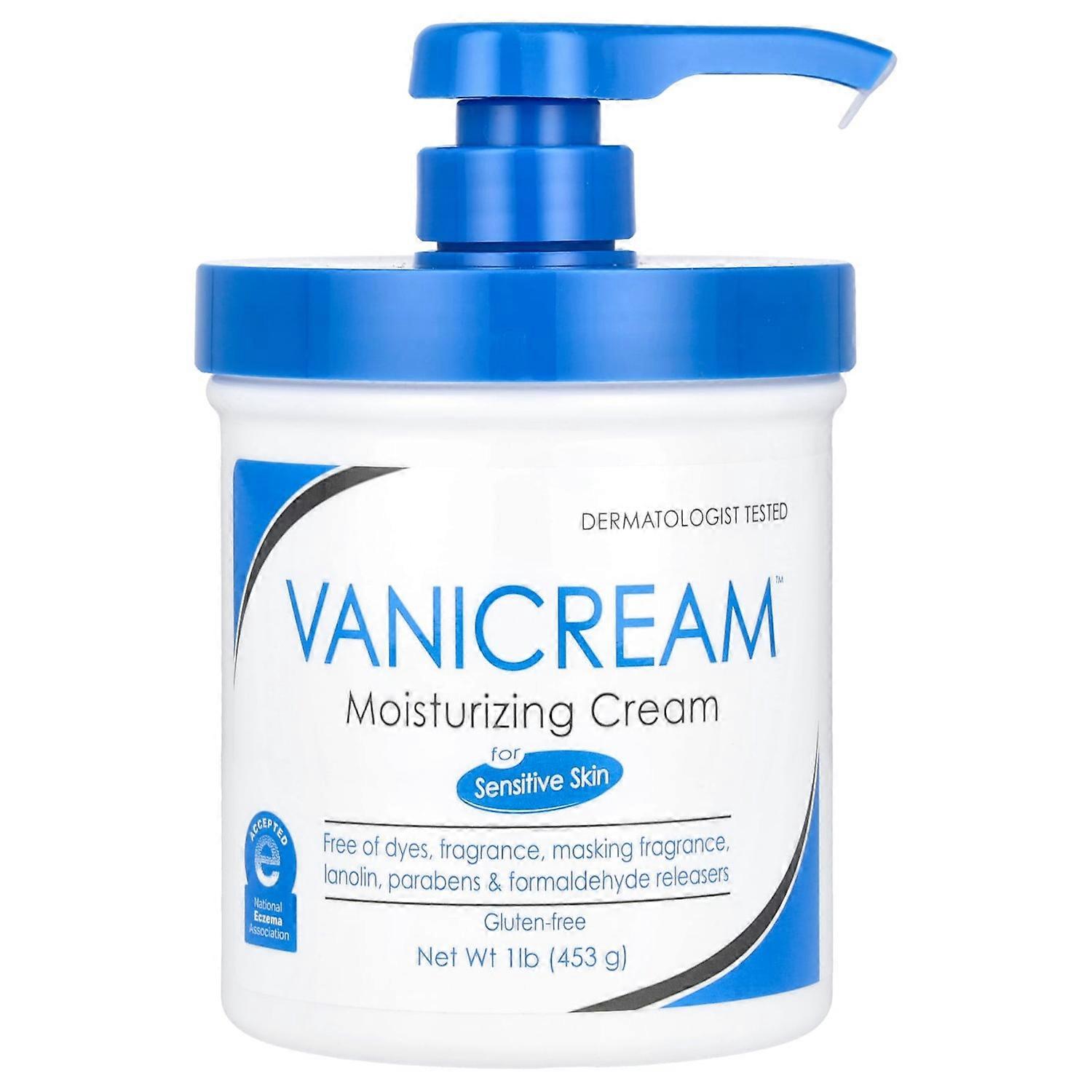 Vanicream, Moisturizing Cream, For Sensitive Skin, 1 lb (453 g)