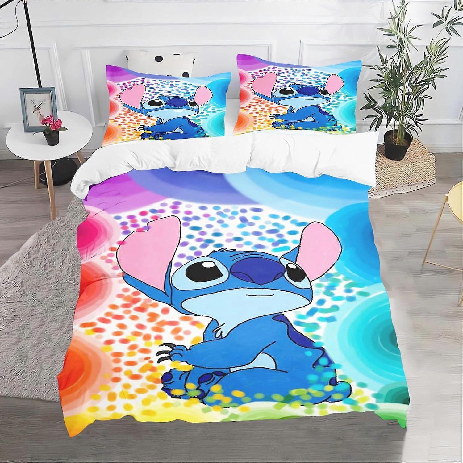 Lilo and Stitch Cartoon Stitch Bedding Set for Teens Lilo and Stitch Bedding Set 3D Printing