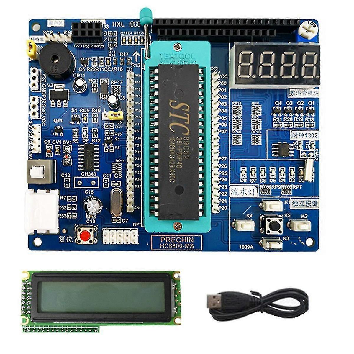 Hc6800- 51 Microcontroller System Learning Board Stc89c52 Udviklingskort