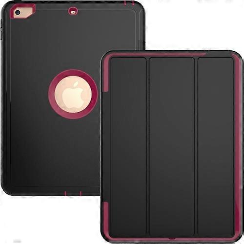 For iPad 9.7 2018/iPad 9.7 2017 3-fold Magnetic Protective Case with Smart Cover Auto-sleep/Awake Function