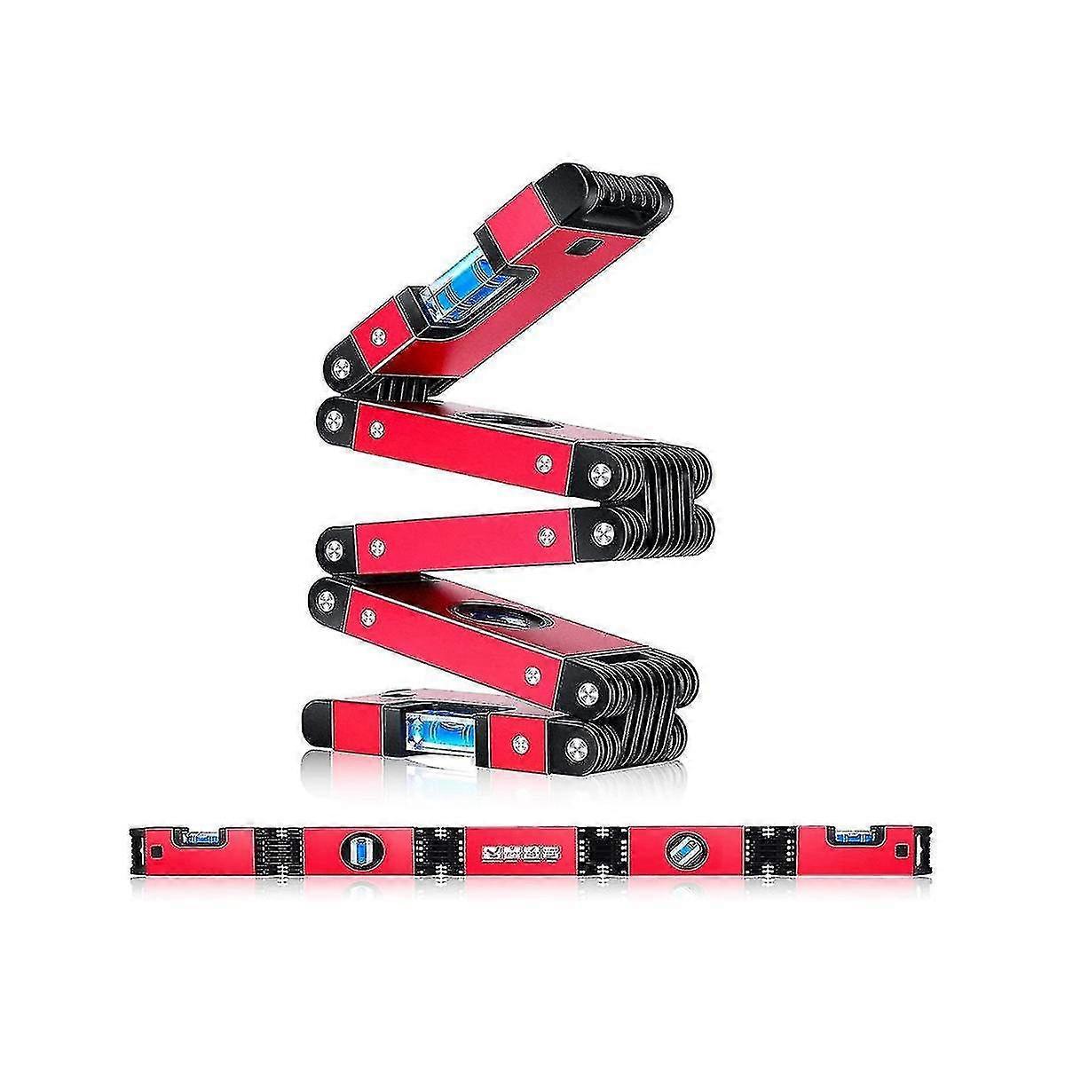 28 Inch Multi-function Foldable Level, Measuring Tool With 4 Easy To Read Level ,for ,woodworkers,h