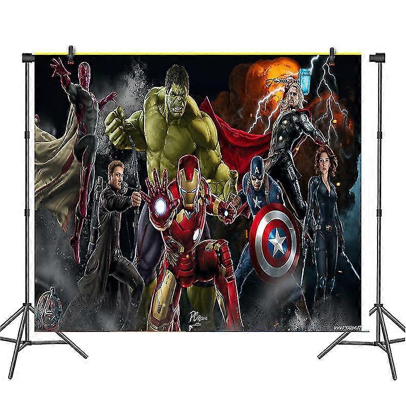 120x80cm Spiderman Party Backdrops Curtain Photobooth Spider Superhero Children Birthday Party Wall Decorations Backdrop Cloth