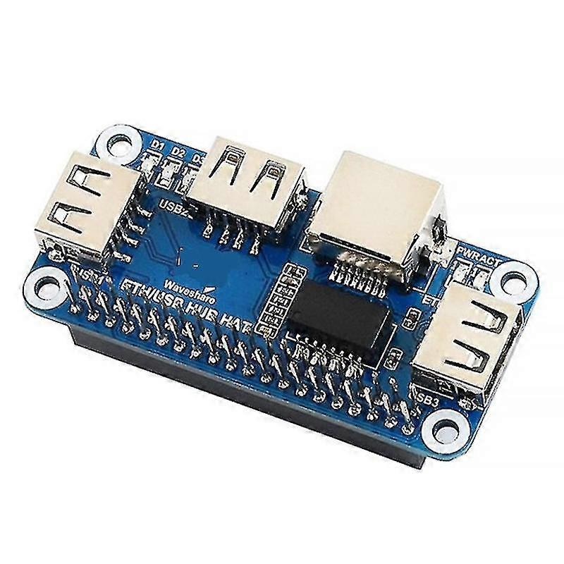 Rj45 Usb Expansion Hub Compatible With Raspberrypi 4 Model B 3b+ Zero W Wh 1.3