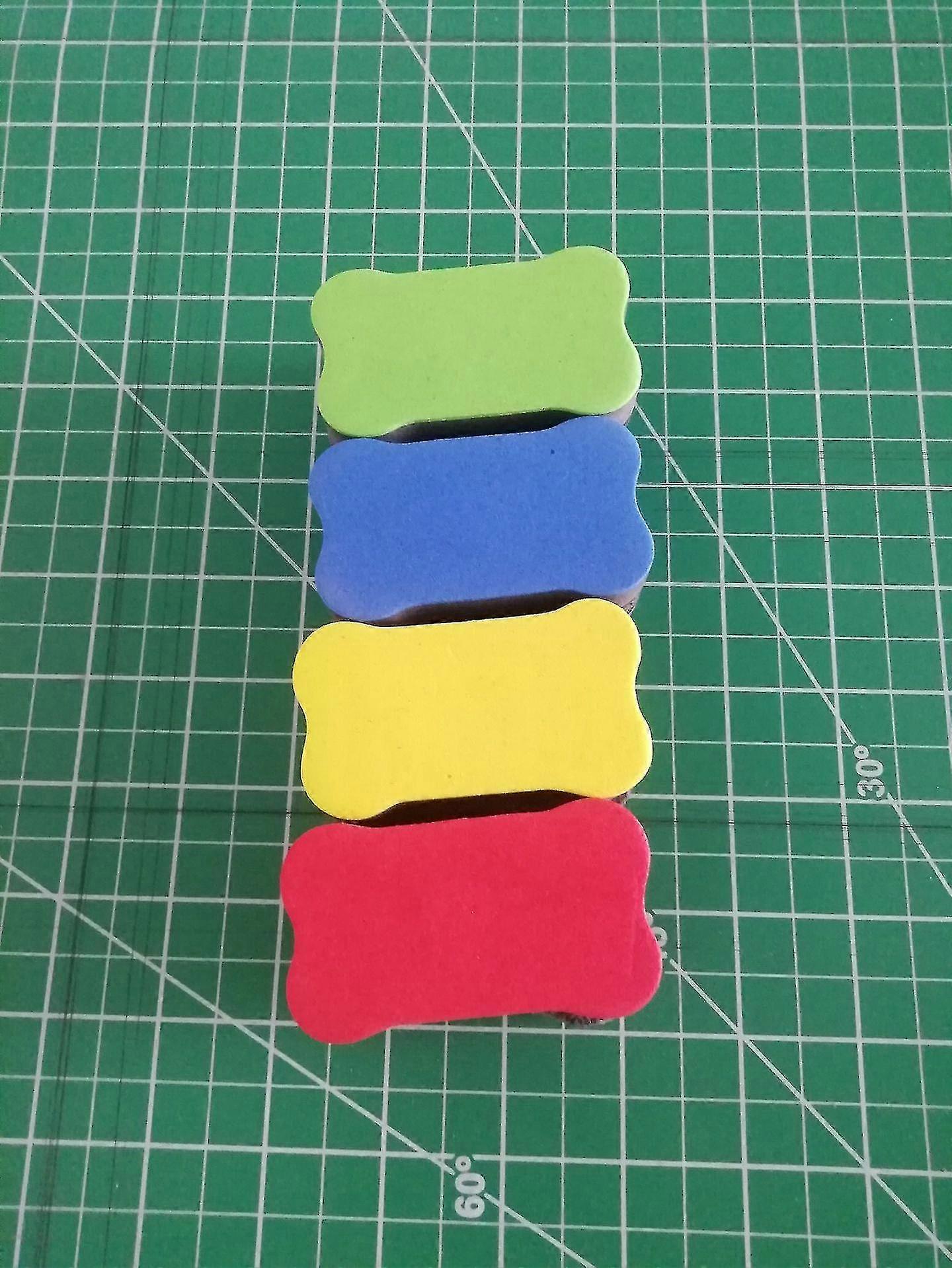 4 X Magnetic Whiteboard Erasers Dry Wipe Cleaner Eraser For Classroom Home Office School Random Color