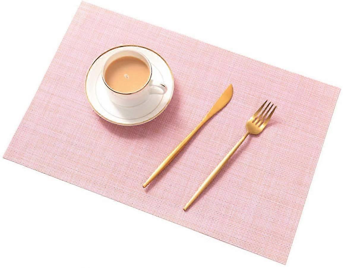 Placemats (set Of 6) New Non-slip Heat-resistant Heat-insulating Placemats Can Be Washed And Dried Quickly