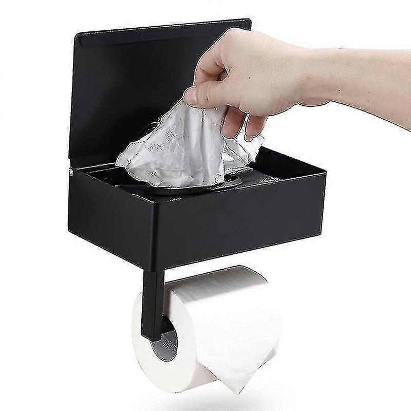 1 Pc Toilet H With Stora, Mount Fable Dispenser, Shelf For Bath Wash - - Less S