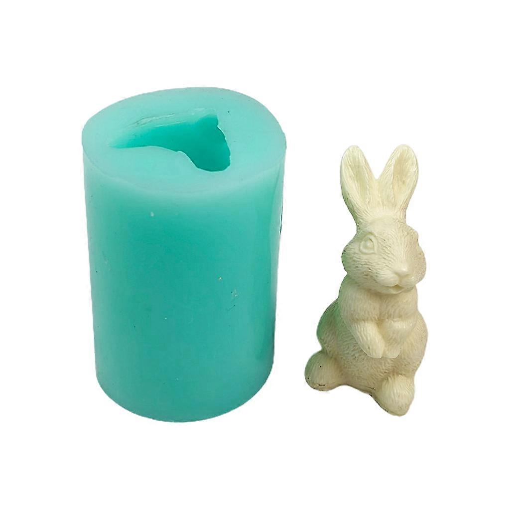 3D Easter Rabbit Silicone Candle Mold DIY Handmade Soap Mould Cake Decorating