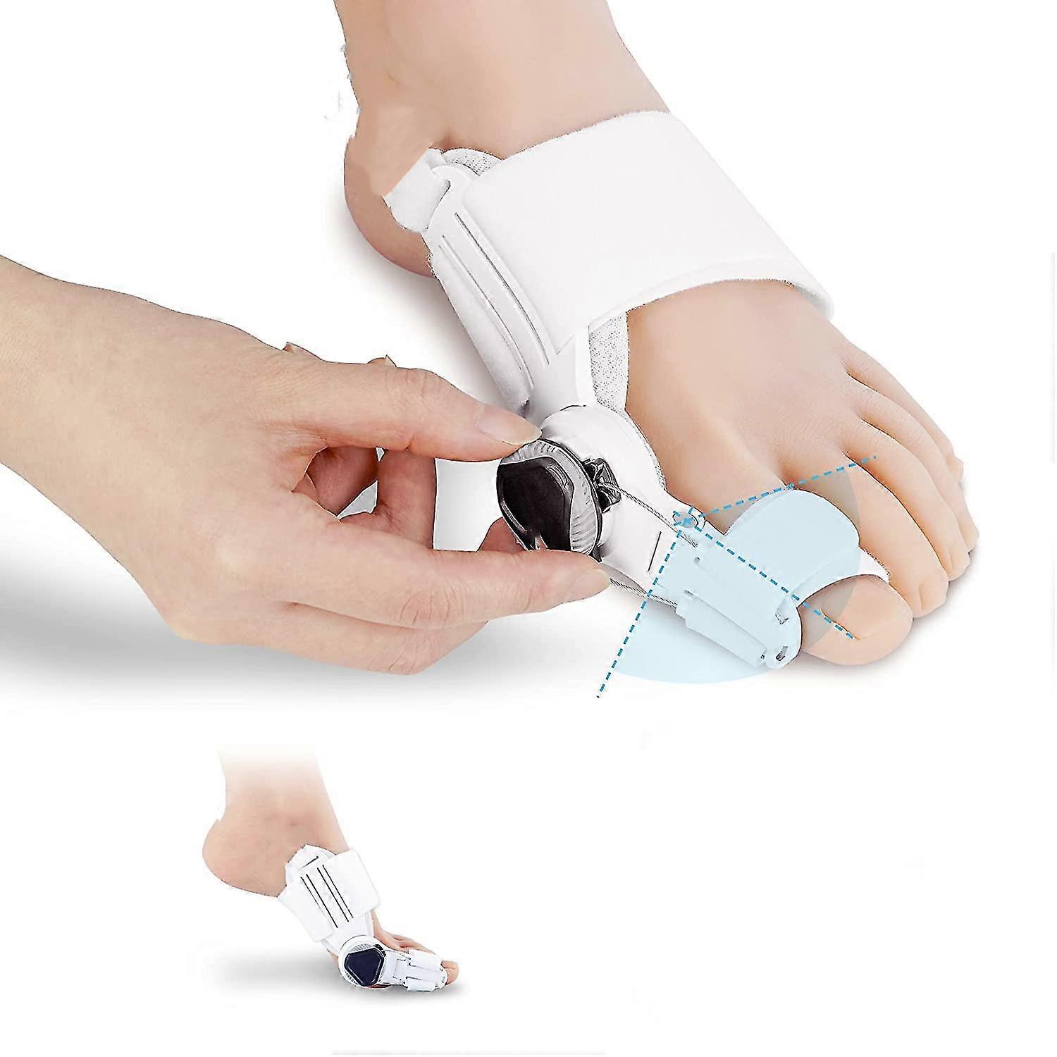 Bunion Corrector Splint, Adjustable Hallux Valgus Correction Treatment Splint, Toe Spreader Orthopedic Big Toe Straightener For Bunion Pain Relief
