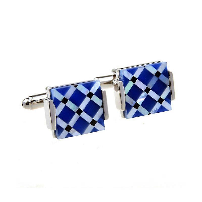 Business Wedding Mother of Pearl Cufflinks for Men Unique Onyx Stripe Tuxedo Cuff links Mens