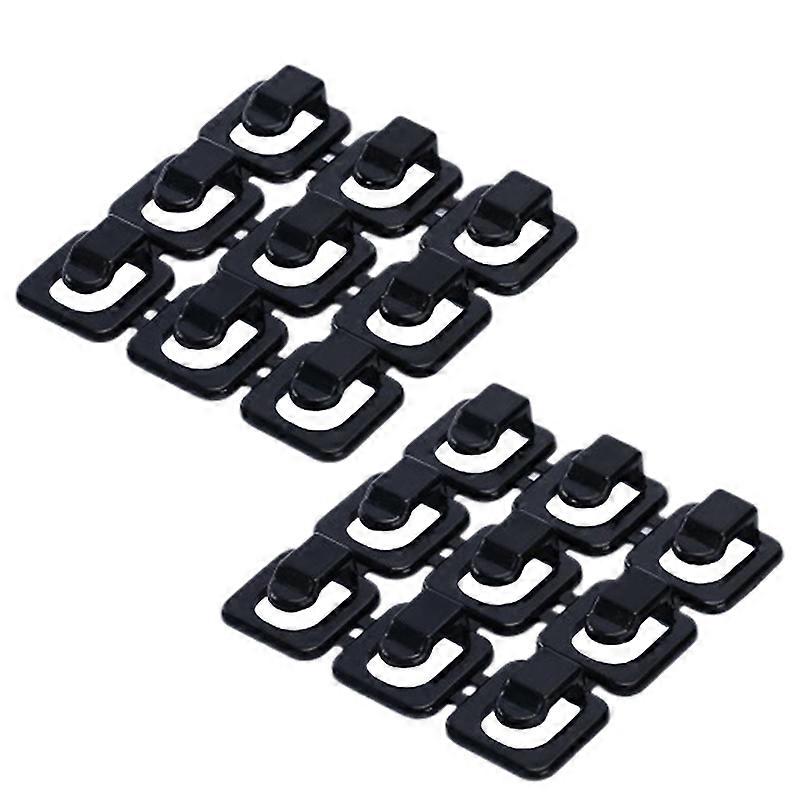 18Pcs Cable Clips Multi-purpose Self-adhesive Plastic Space Saving Mini Cable Clamp for Living Room