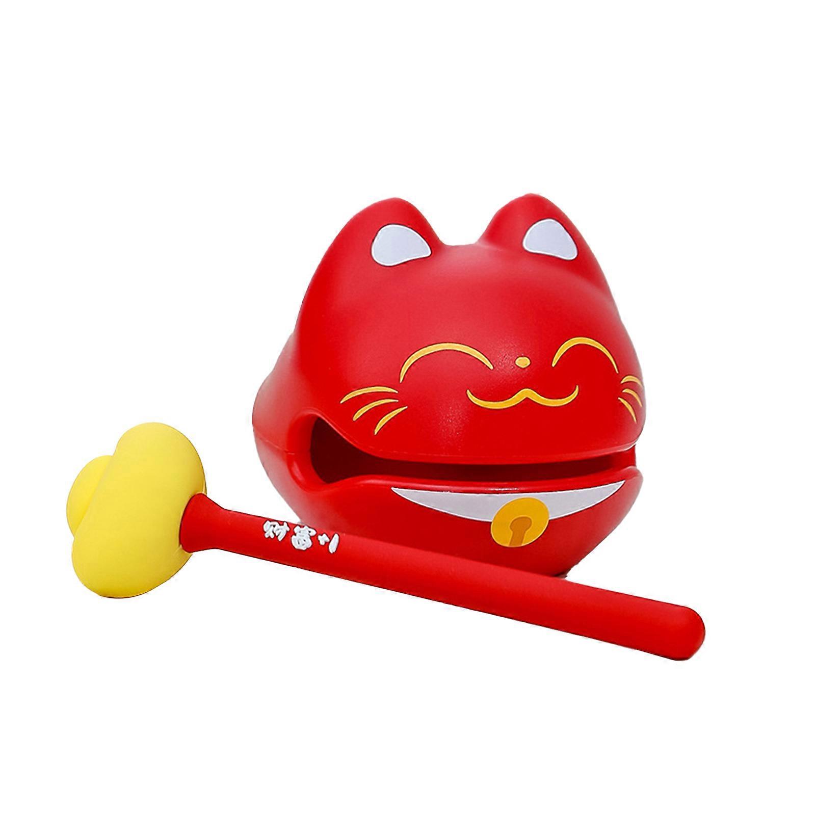 Bloc de tambour zen en bois, ornement de temple en forme de poisson, joli jouet à frapper, jouet de percussion sûr, méditation, soulagement du stress, décoration bouddhiste apaisante