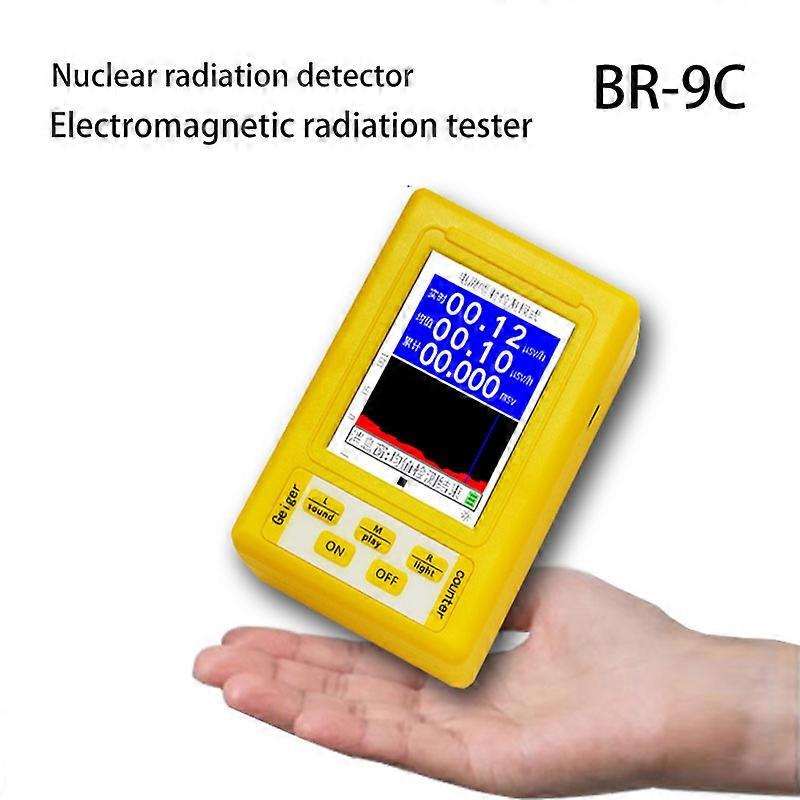 BR-9C 2 in 1 Handheld Digital Display Electromagnetic Radiation Nuclear Detector EMF Geiger Counter Full-functional Type Tester