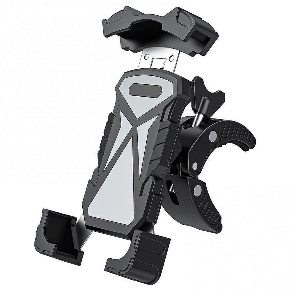 (Gray) Mobile Phone Holder Bicycle Shockproof