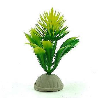 16 Pieces 8 Styles Assorted Aquarium Plants Fish Tray