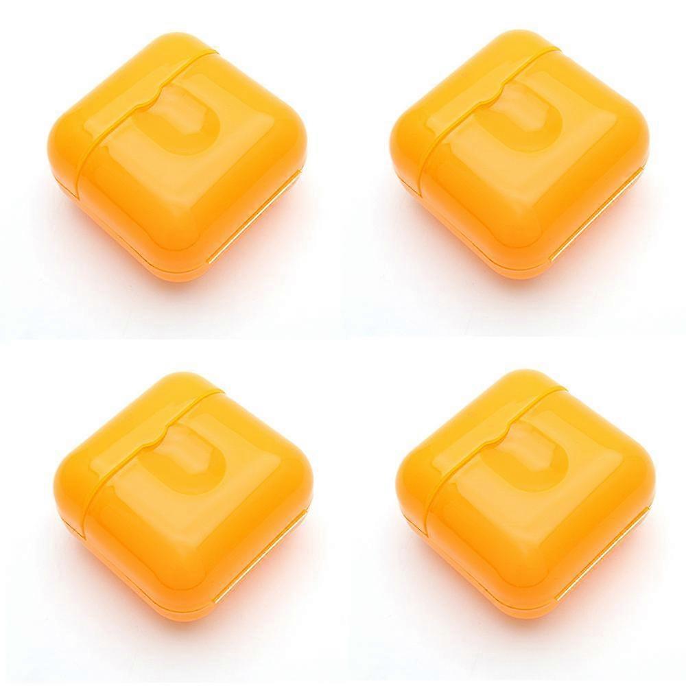 4 st bärbar godis färg tvål behållare låda hållare arrangör för hem, badrum, vandring, resor, camping och andra utomhusaktiviteter