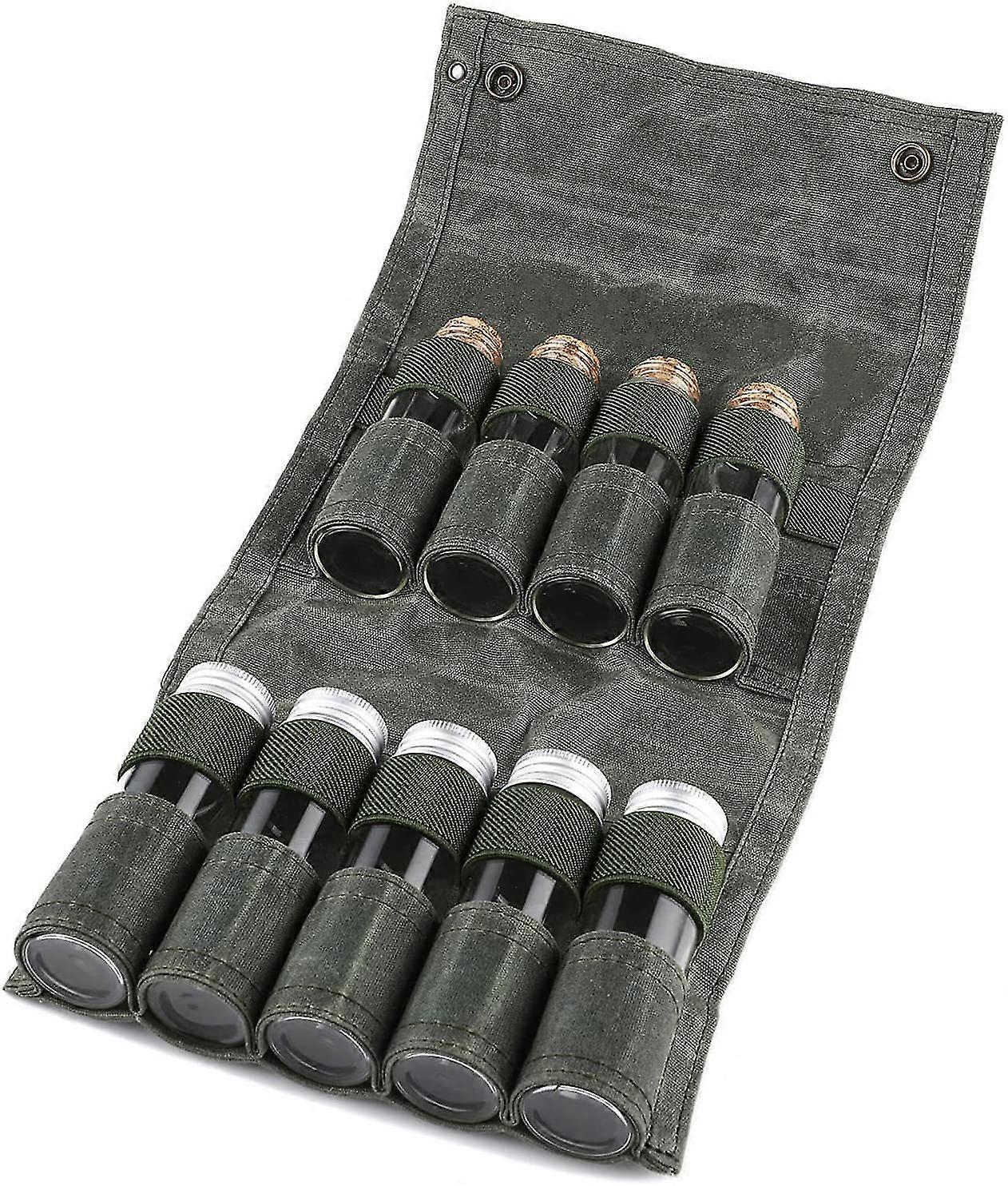 Bærbar krydderpose med krydderkrukke