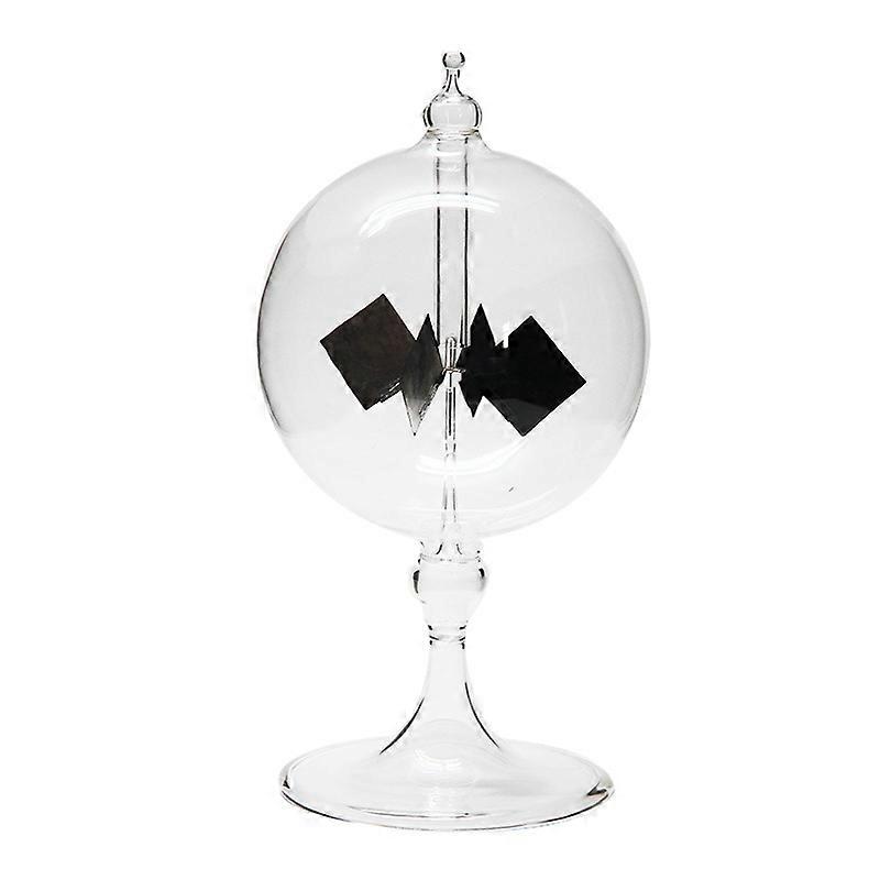 Solar Crookes Radiometer Glass Handmade Toy for Party Gift Transparent