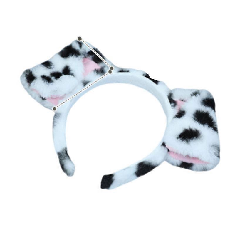 Dalmatiner Stirnband Mit Hundeohren – Weicher Haarreif Für Kostümpartys, Halloween & Cosplay, 15 X 23 Cm