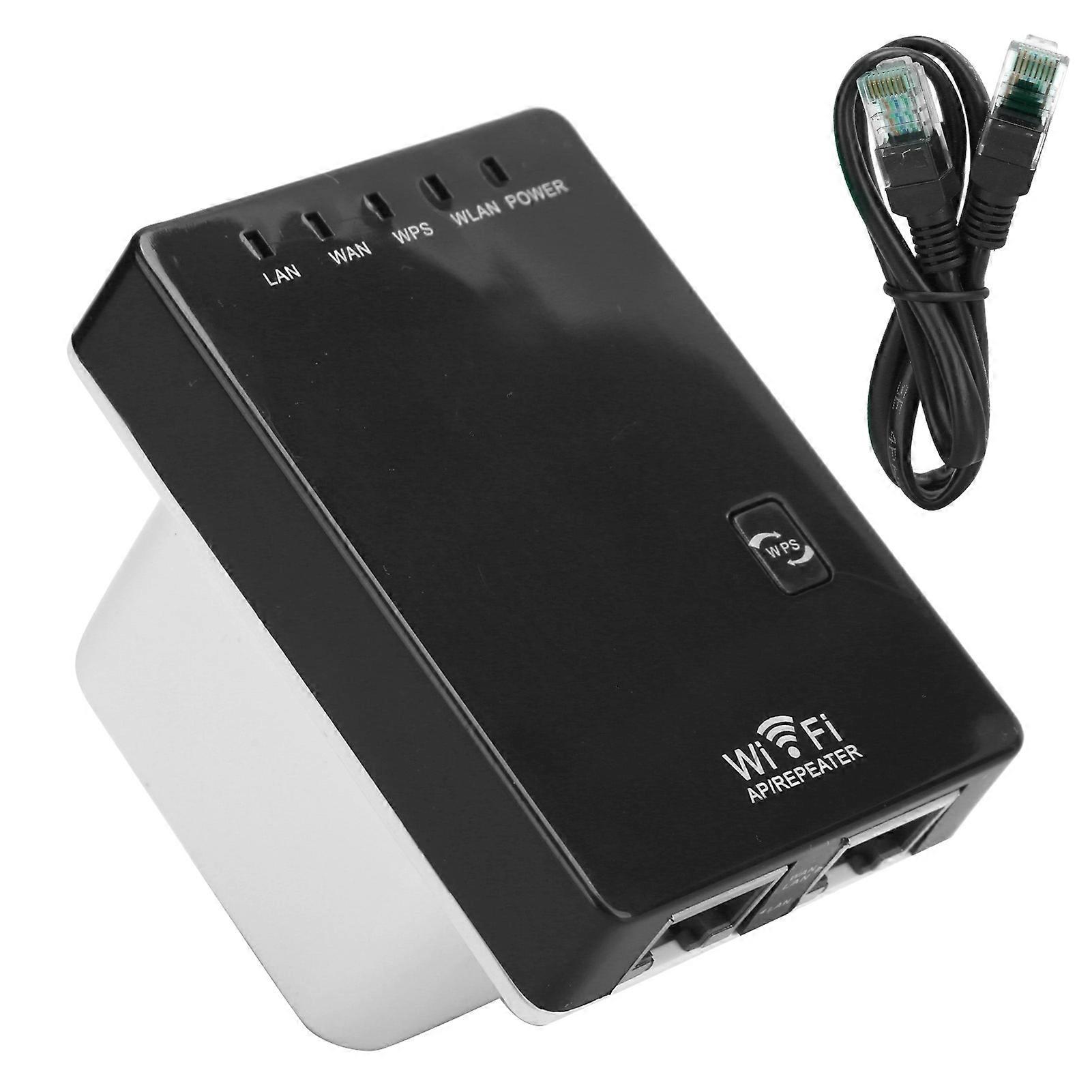 Wireless Network Router Wifi Single Boost Repeater SSID Amplifier 300mbps 100-240VUS Plug