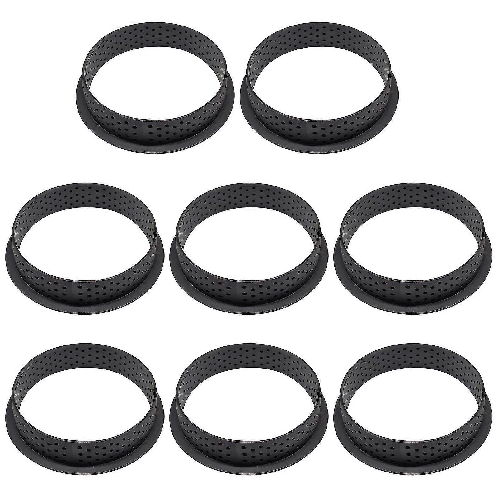 8pc Cross-border Round Tower Ring Cutting Mold Plastic Net Ring Cake Ring Baking Q