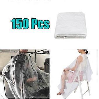 150pcs transparante wegwerp haar knippen Cape Salon Jurk voor kapper