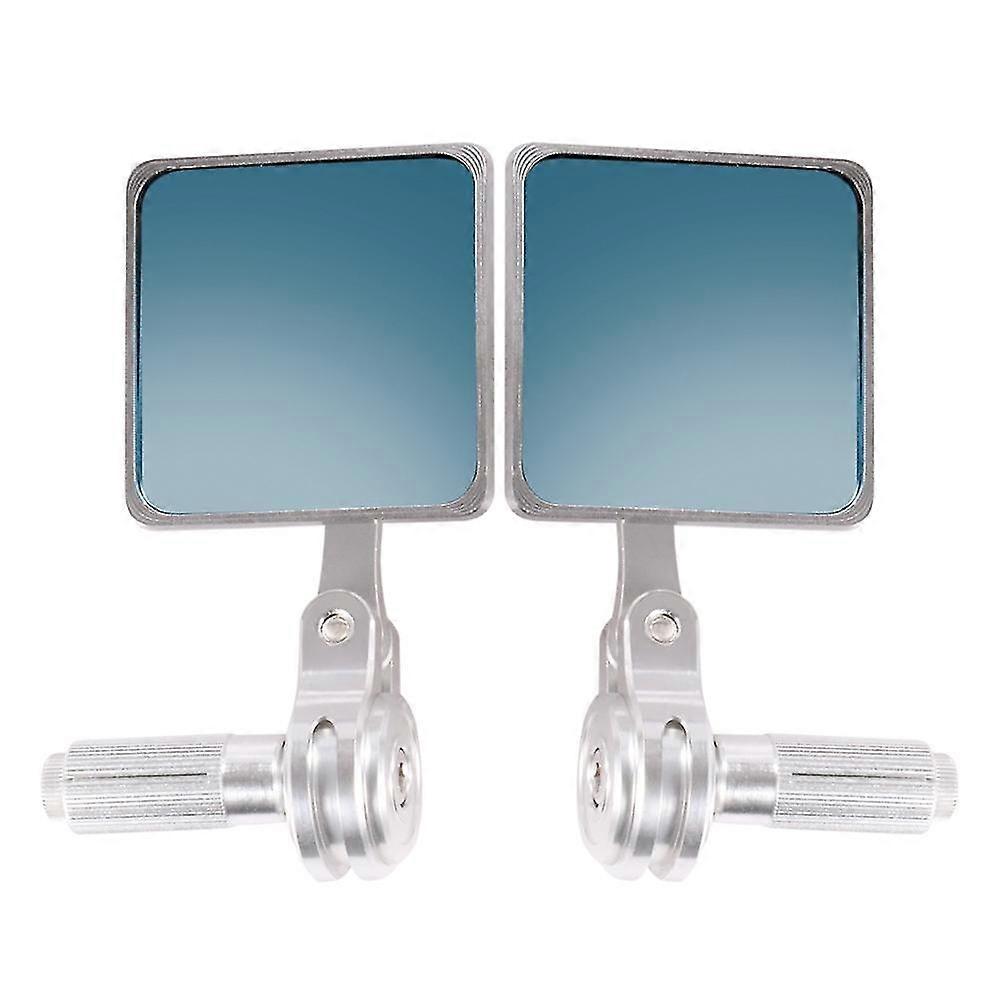 Universal Motorcycle Square Mirrors CNC Aluminum Rear View Handlebar Mirrors Moto Rearview Mirror f