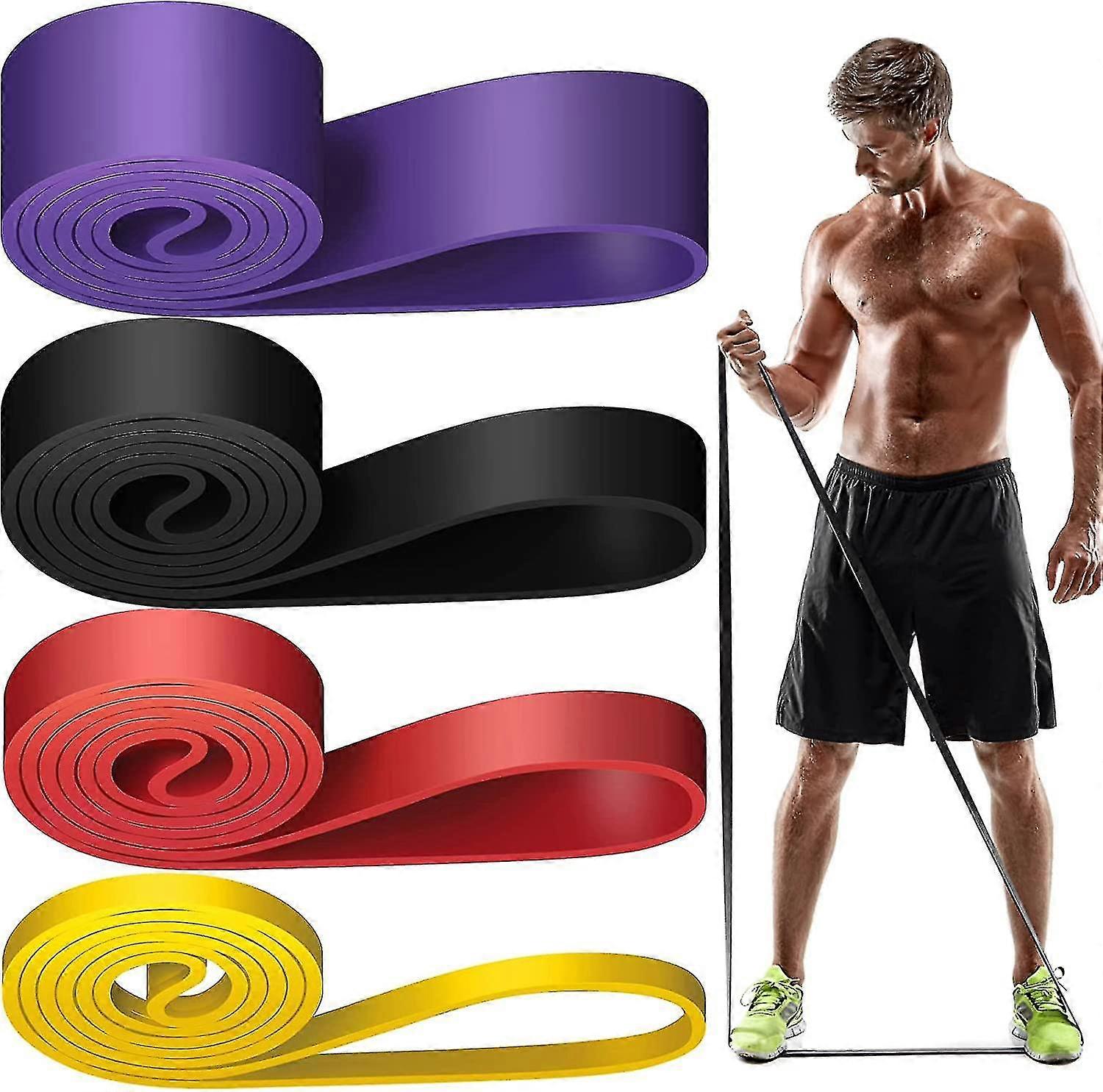 Resistance Band Set Pull Up Assistance Workout Exercise Bands for Legs Training