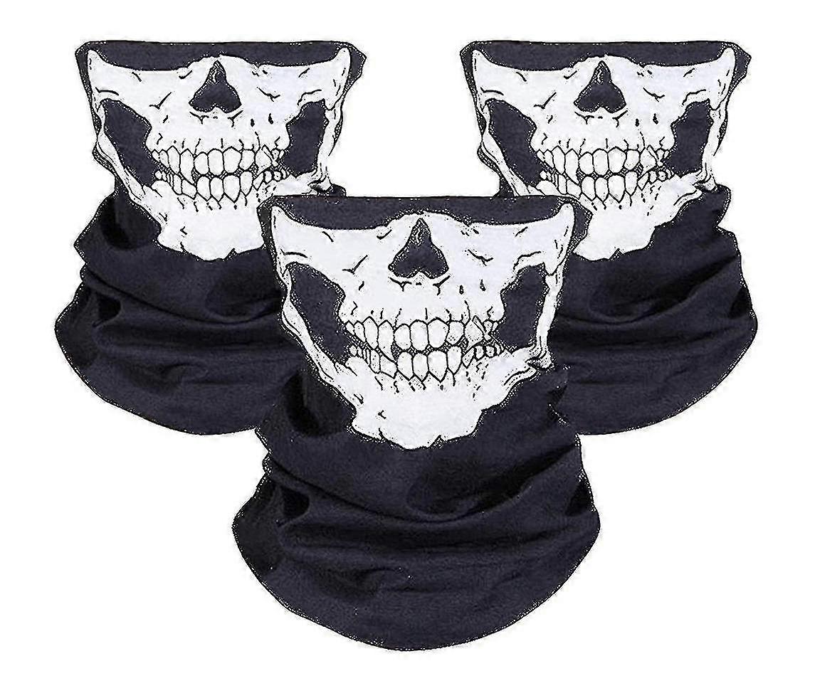 3 Pack Máscara de Calavera de Motocicleta