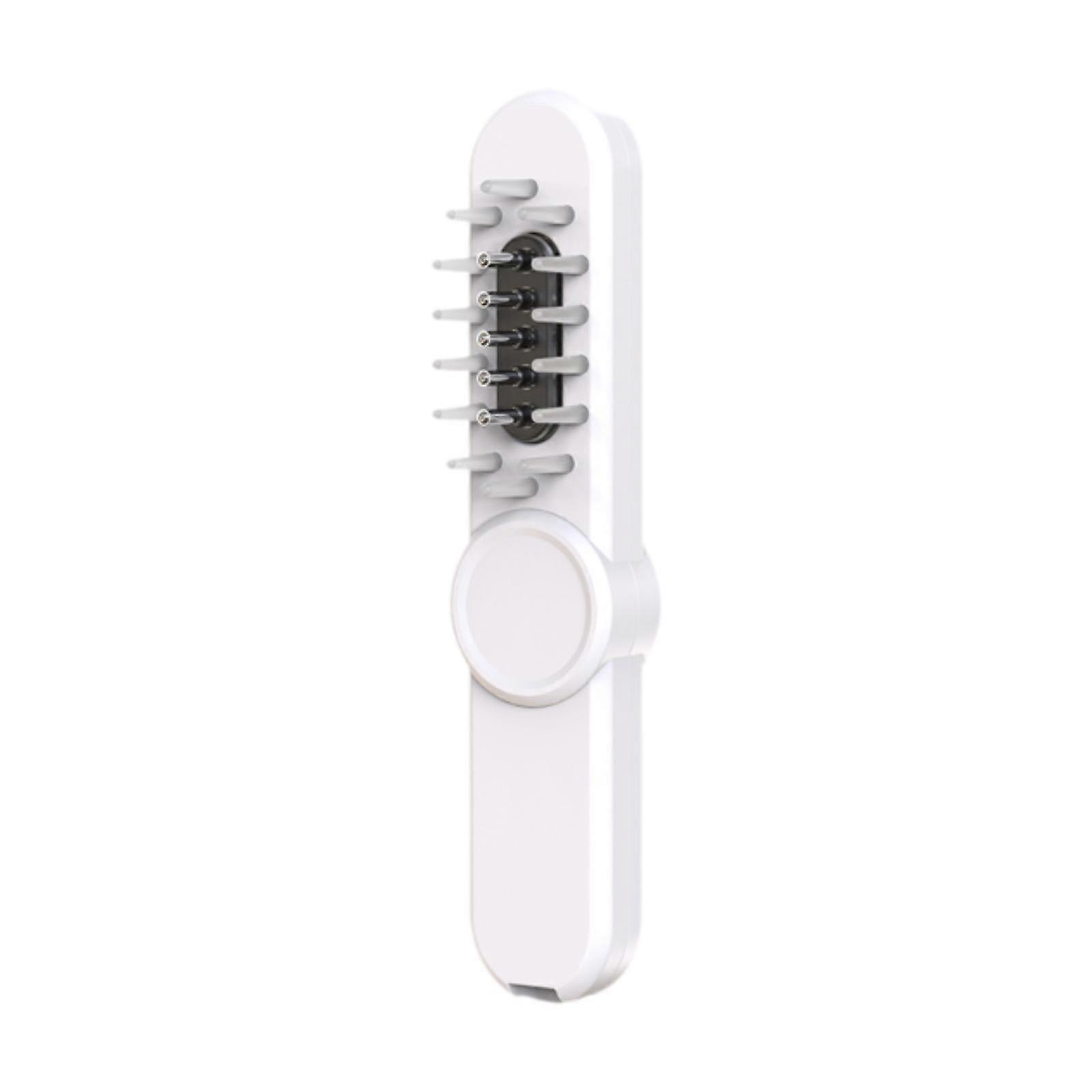Electric Scalp Oil Applicator with Red Blue Light Sturdy Convenient Handheld white