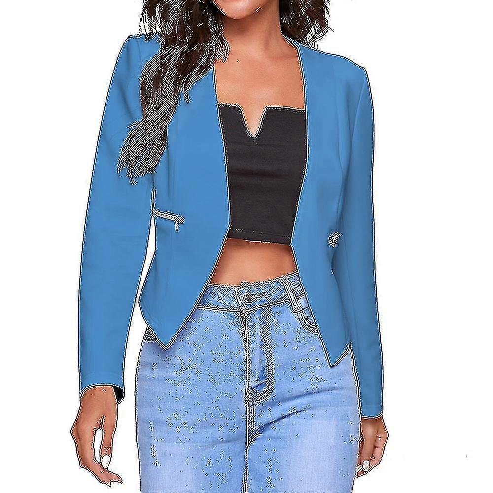 Womens Blazer Jacket, Women's Casual Long Sleeve Lapel Button Slim Work Office Blazer Jacket