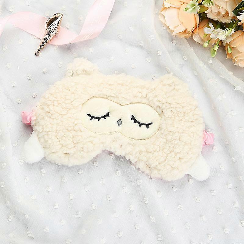 Plush Eyeshade Sleep Mask Eye Mask Sheep ShapeA