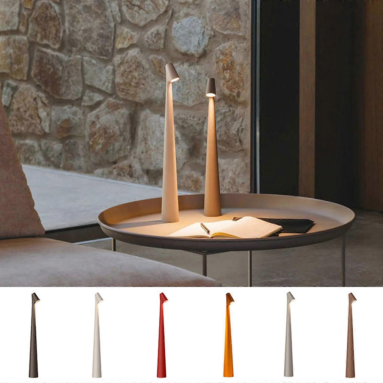 Modern LED Table Lamp USB Rechargeable Lamp Dimmable Bar Night Light Cordless