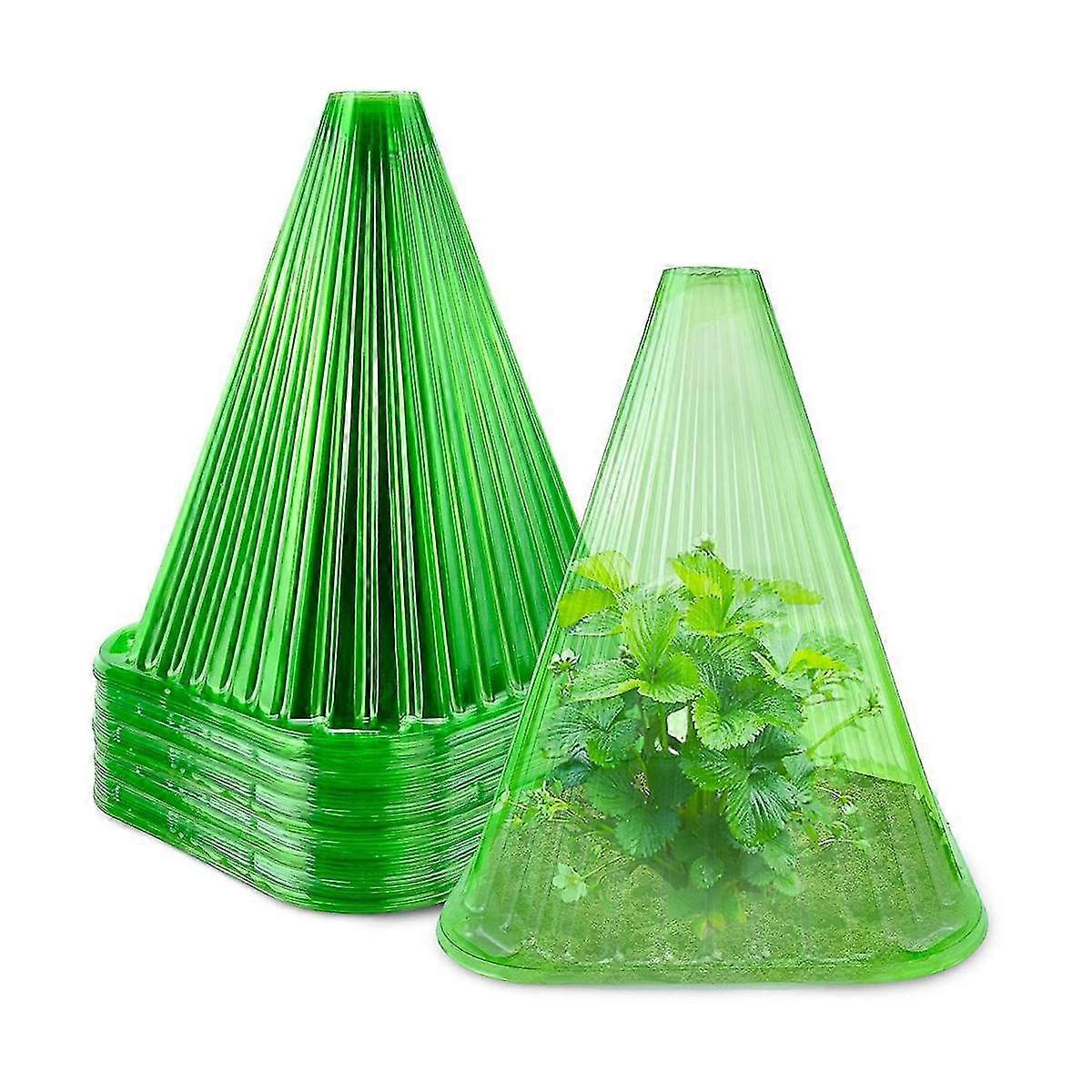 10 Pcs Plant Cover Reusable Light Translucent Transparent Anti-frost Greenhouse Bell Plants Garden