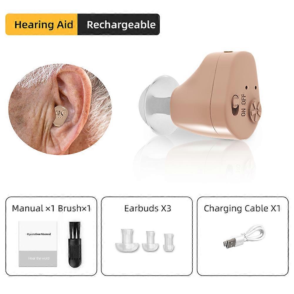 Yongrow Hearing Aids Sound Amplifier Hearing Aid for the Deafness Behind Ear Adjustable Amplifier Speaker Amplified
