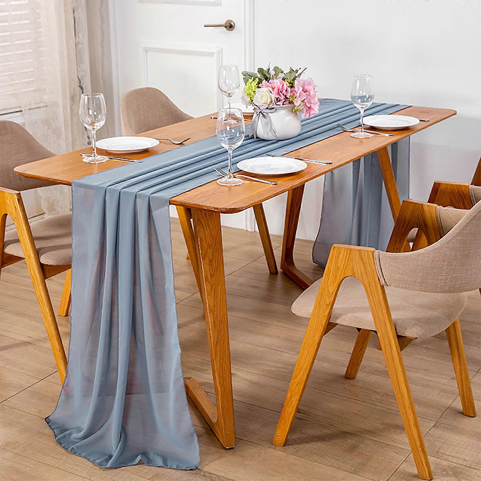 Table Runner Floor tablecloth European American style decoration chiffon table flag