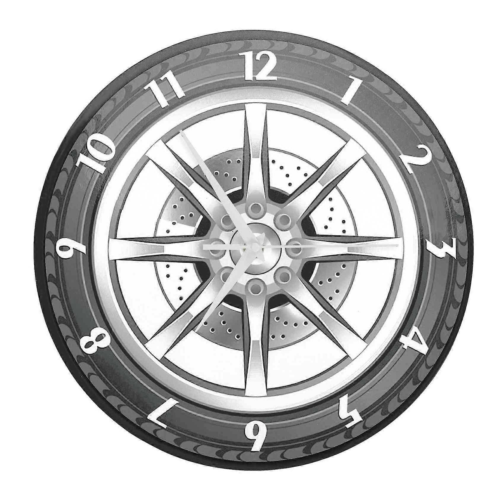 Custom Your Garage Name Car Service Repair Garage Acrylic Wall Clock Tire Wheel Auto Watch Car Work