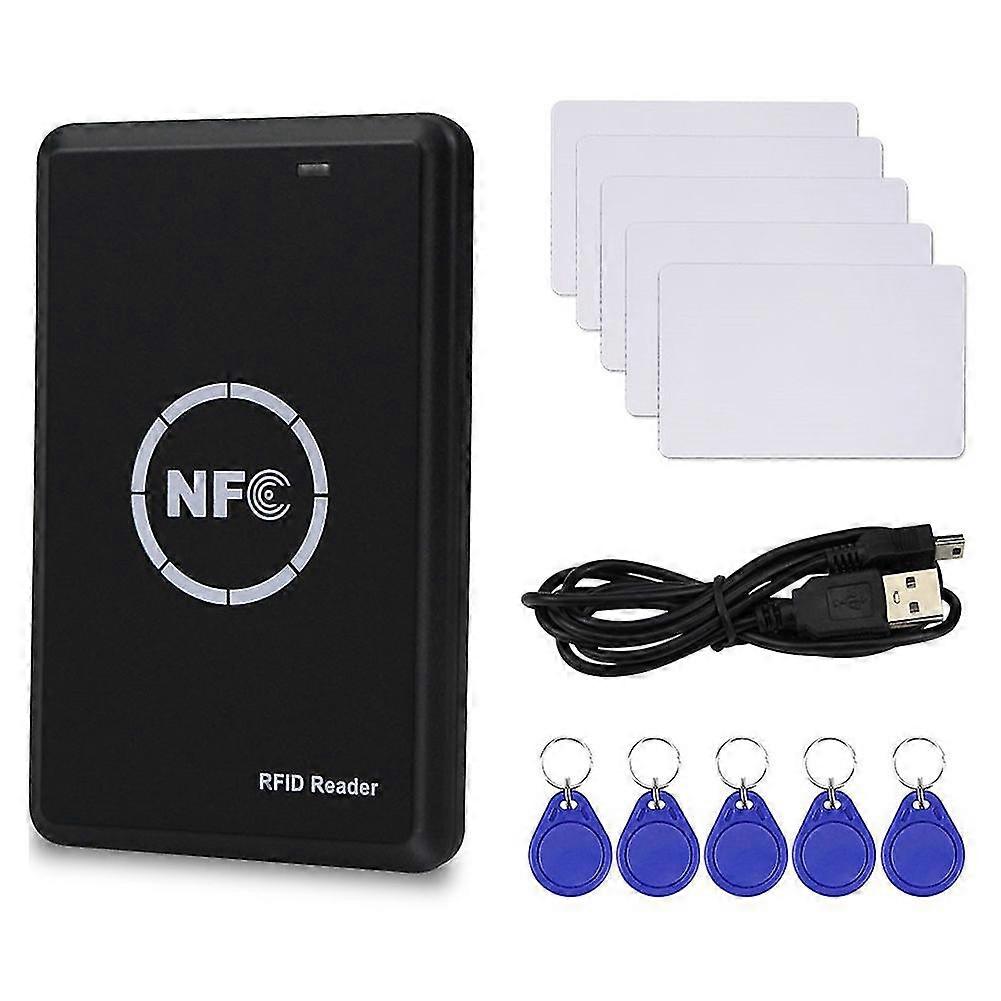 Rfid Nfc Copier Duplicator 125khz Key Fob Smart Card Reader Writer 13.56mhz Encrypted Programmer Us