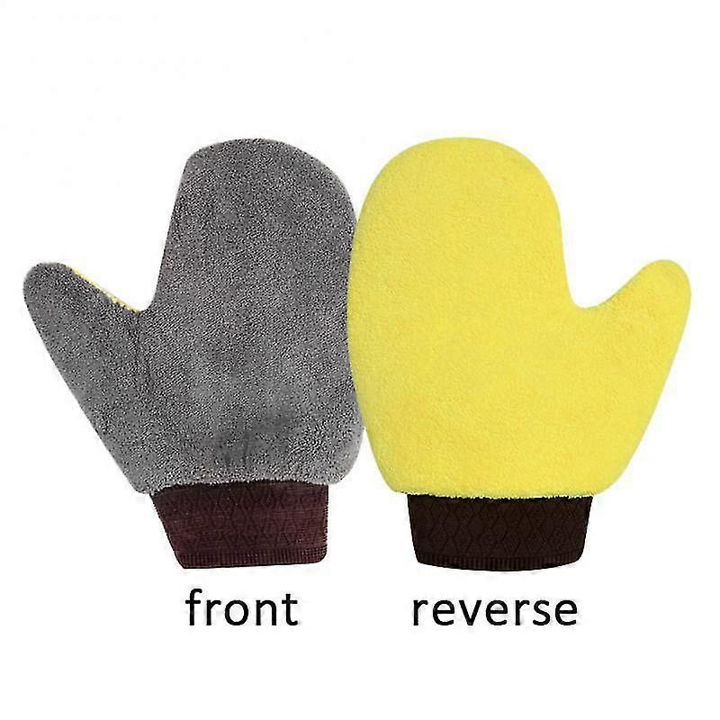 Coral Velvet Microfiber Cleaning Mitt
